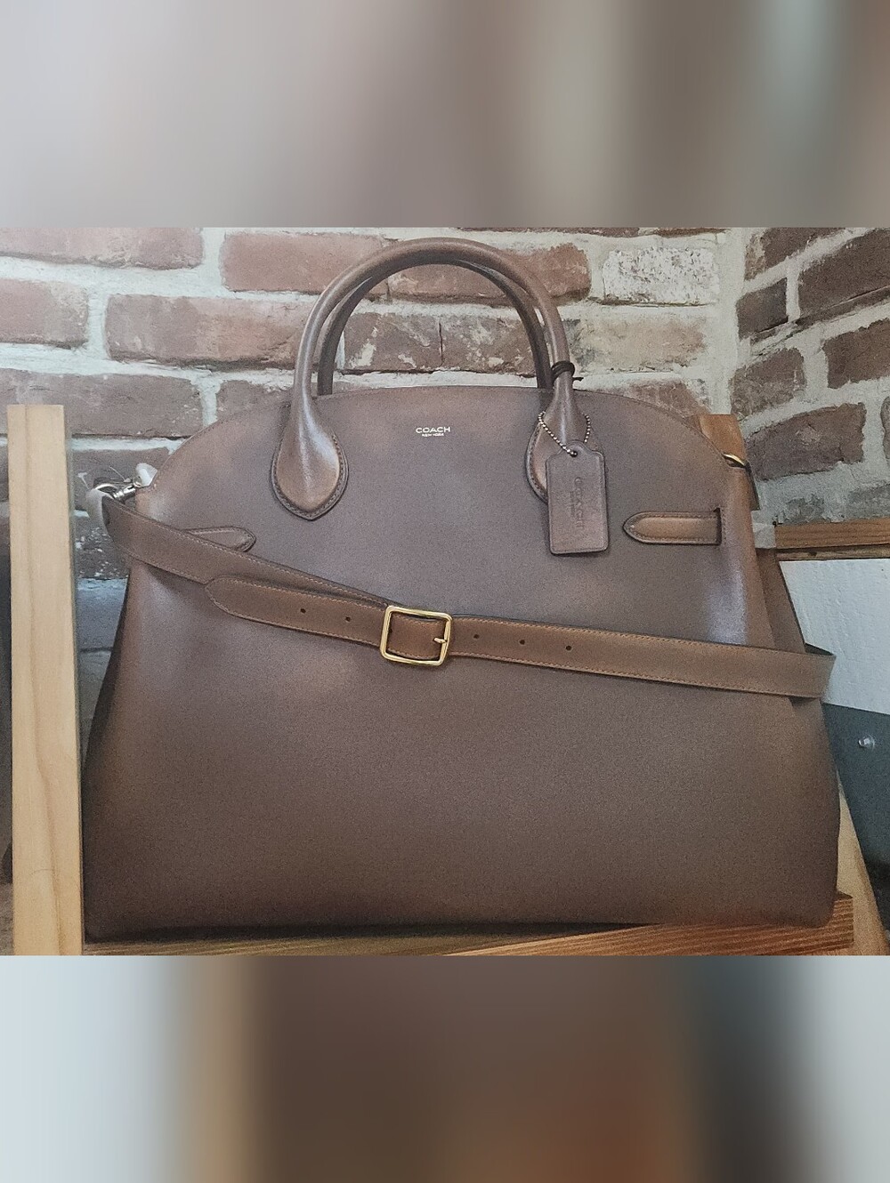 Coach Empire 48 Brown Loved Leather